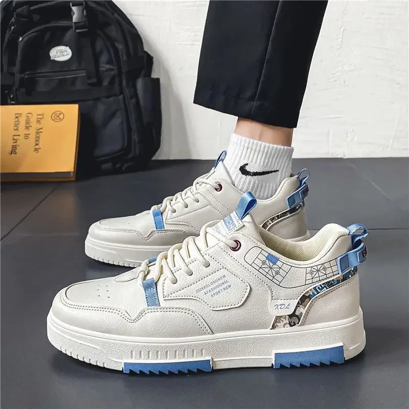 Summer Breathable Men Sneakers Trendy Colors Versatile Vulcanized Shoes 2024 Korean Version Outdoor Skate Shoes Tenis Masculino